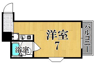 ハイツキャンパス 201号室 間取り