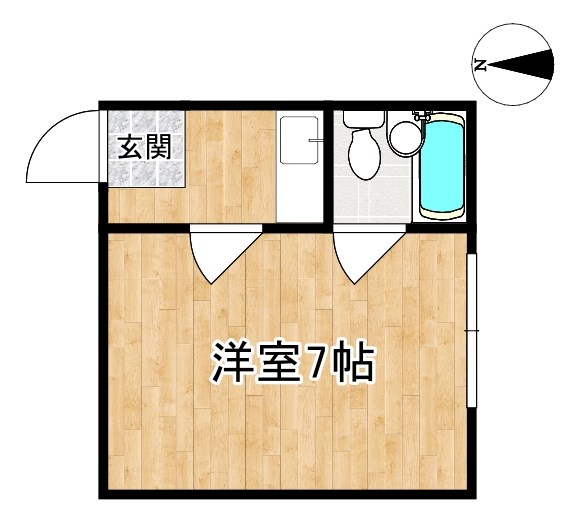 コーポ諏訪柳町 406号室 間取り