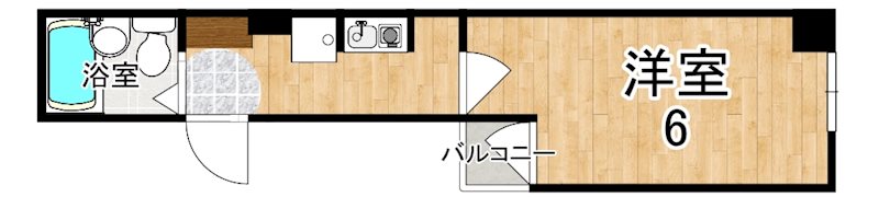 シティパレス21新大宮P-6 202号室 間取り