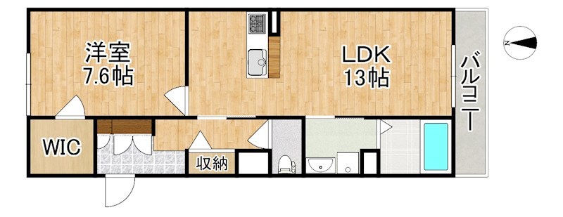 ウエストメゾン西木辻 301号室 間取り