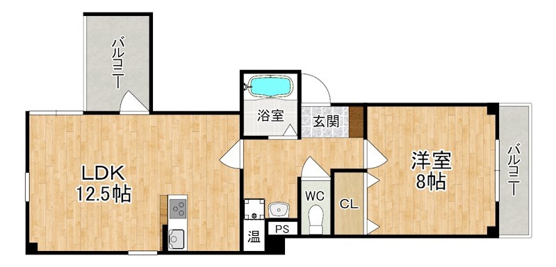 ＫＢＫ高天ビル 611号室 間取り