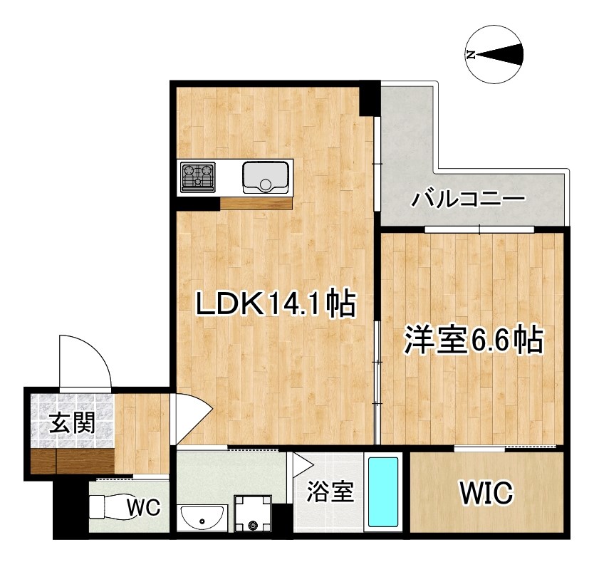 シャーメゾンわかくさ 間取り図