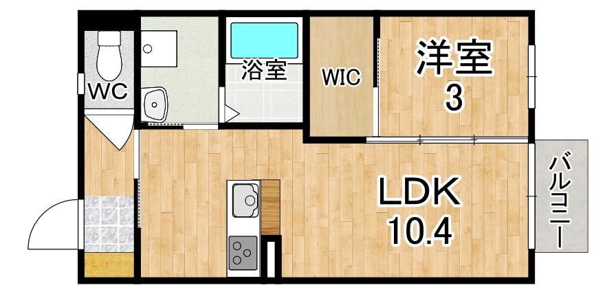 グリーンハイツわかくさ 102号室 間取り