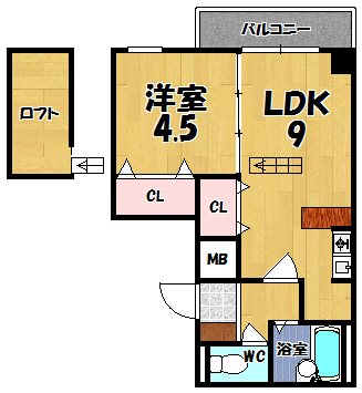 メゾンケイティーエス 606号室 間取り
