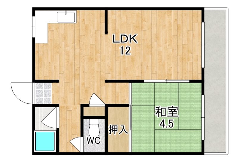 第一西田ビル 302号室 間取り