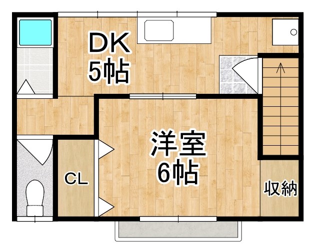 グリーンハウス 201号室 間取り