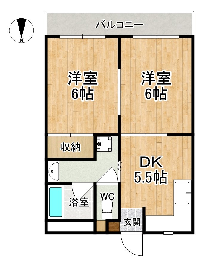城戸マンション 106号室 間取り
