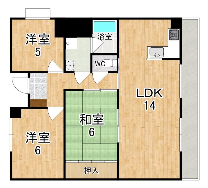 アルファパレス 間取り図