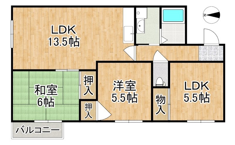 ロジュマン 207号室 間取り