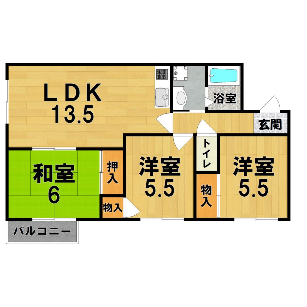 ロジュマン 207号室 間取り