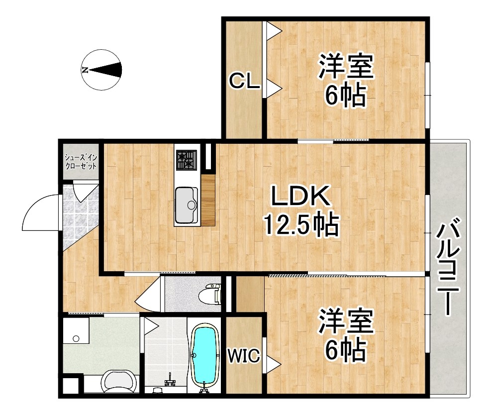 グレイス 302号室 間取り