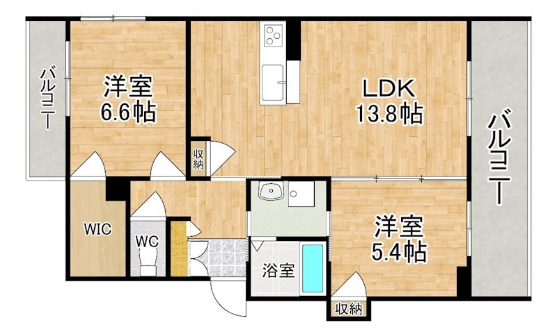 プラン　ドゥ　ボーテ 201号室 間取り