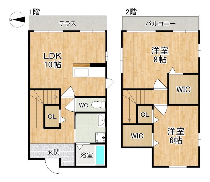 川上町戸建住宅C棟 間取り図