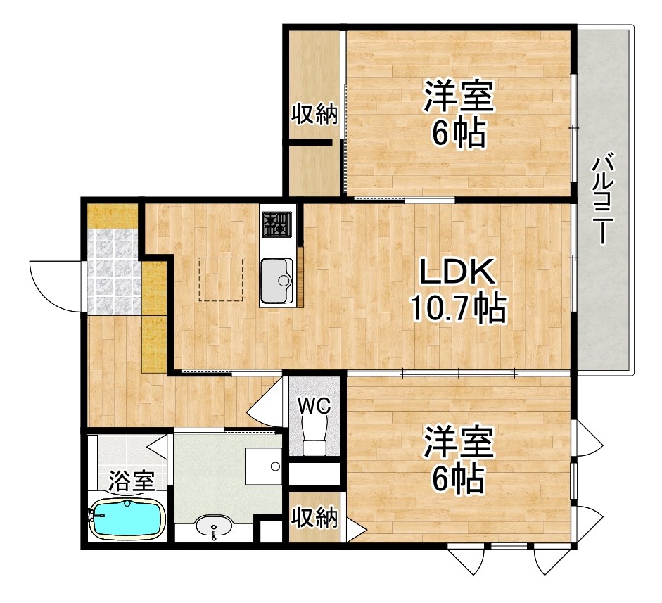 フローラル　メゾン 間取り図