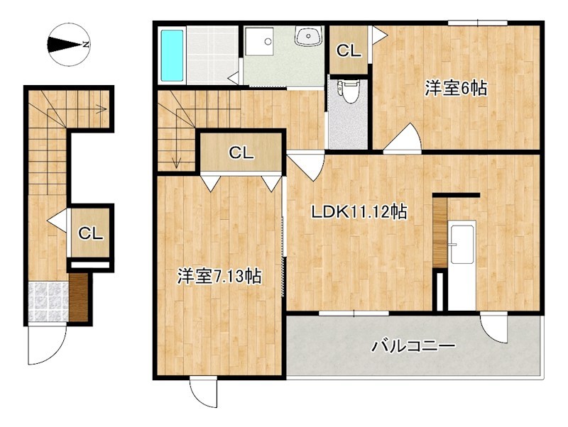 アライブＳ＆Ｎ 202号室 間取り