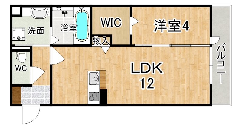 シャン　ドゥ　フルール 間取り図