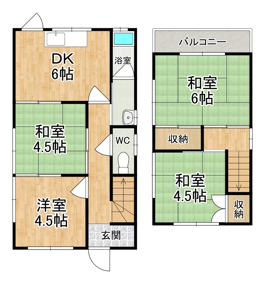 服部邸 間取り