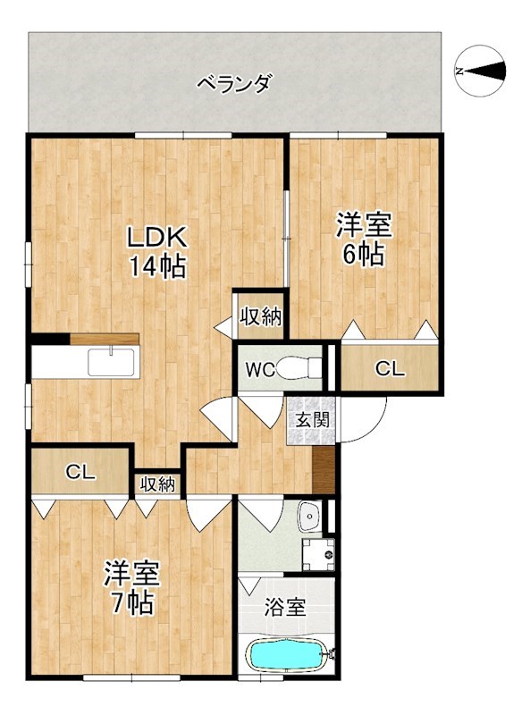 リーベンハイム桂木 間取り図