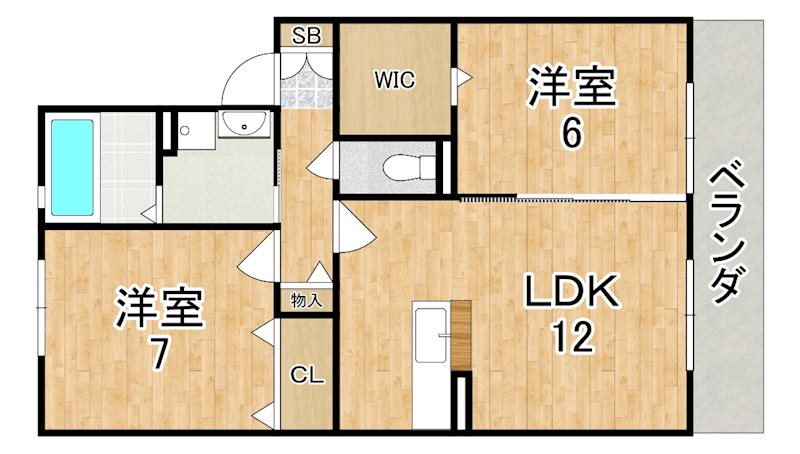 シャルマン　ヴィラージュＣ 間取り図