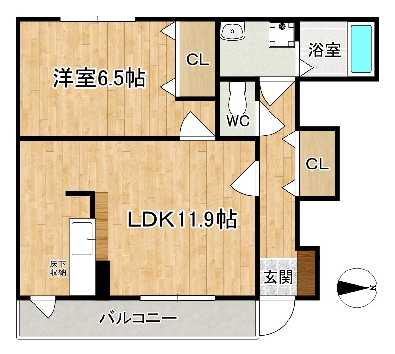 アライブＳ＆Ｎ 103号室 間取り