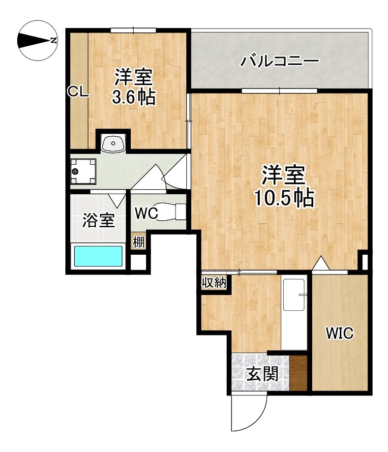 メゾン・アルバ 103号室 間取り