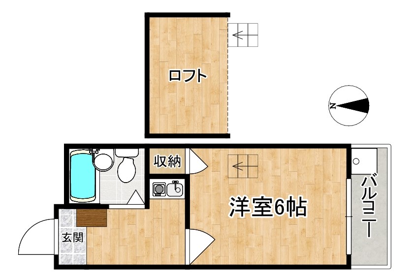 法蓮町第３マンション 間取り図