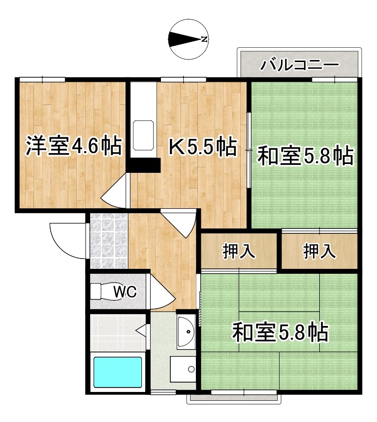 ラポールＢ 間取り図