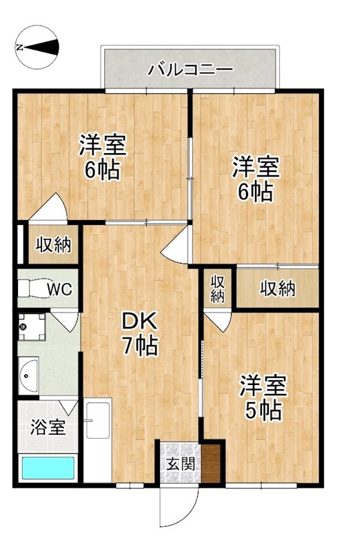 ルミエール１号館 間取り図