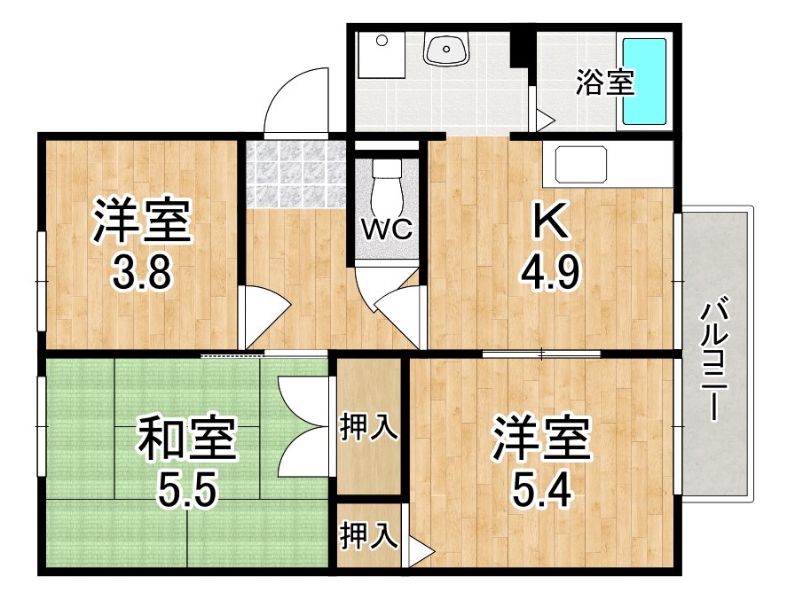 フロレスタ高円 205号室 間取り