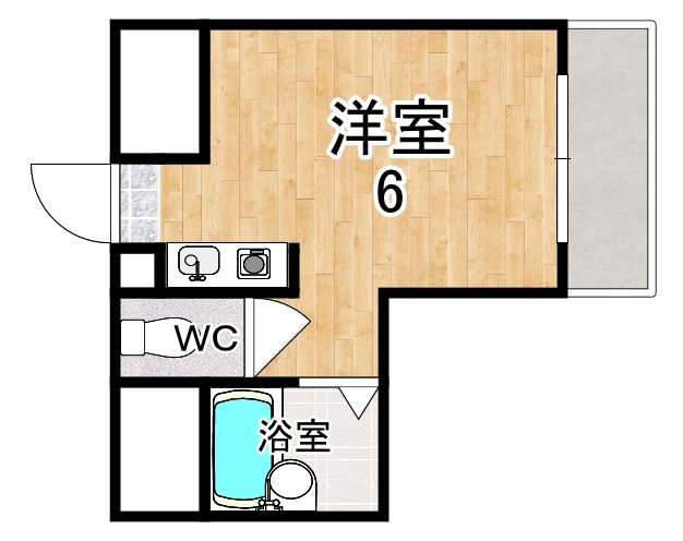 フォレスト高畑マンション 301号室 間取り