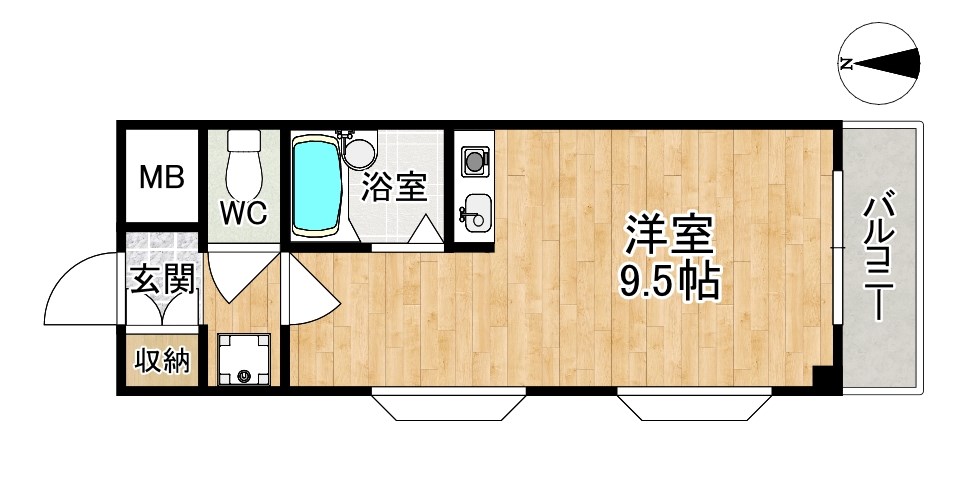 タクティ大安寺 間取り図