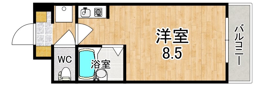 タクティ大安寺 間取り図