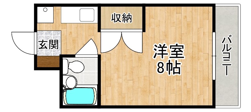 プチハイツ奈良 102号室 間取り
