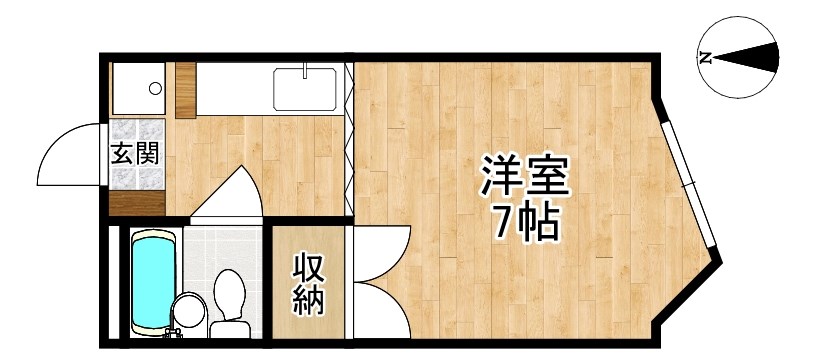 ハイツ古都 202号室 間取り
