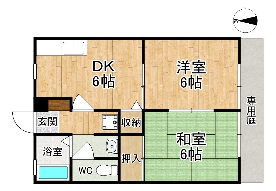 ハイツげん 102号室 間取り