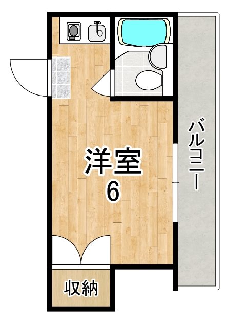 アートハウスなら 106号室 間取り