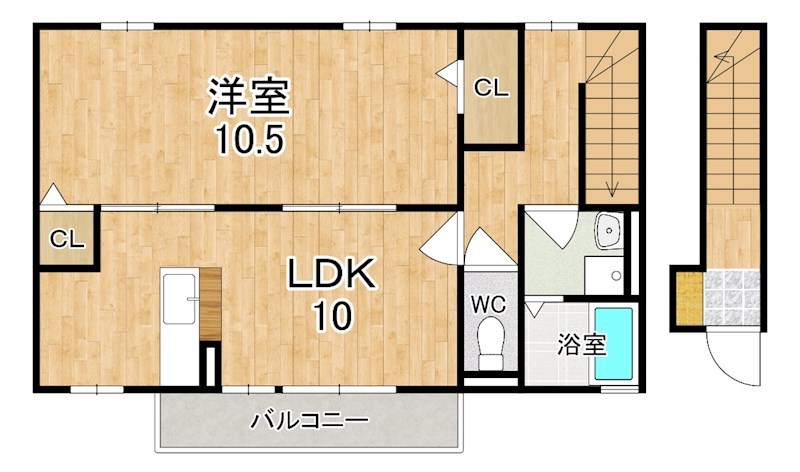 セジュールときわ 201号室 間取り