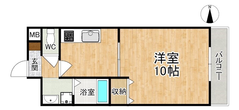 アムール　野村Ⅲ 間取り図