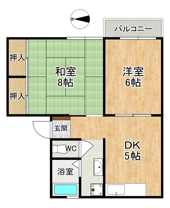 シティハイムプラム 203号室 間取り