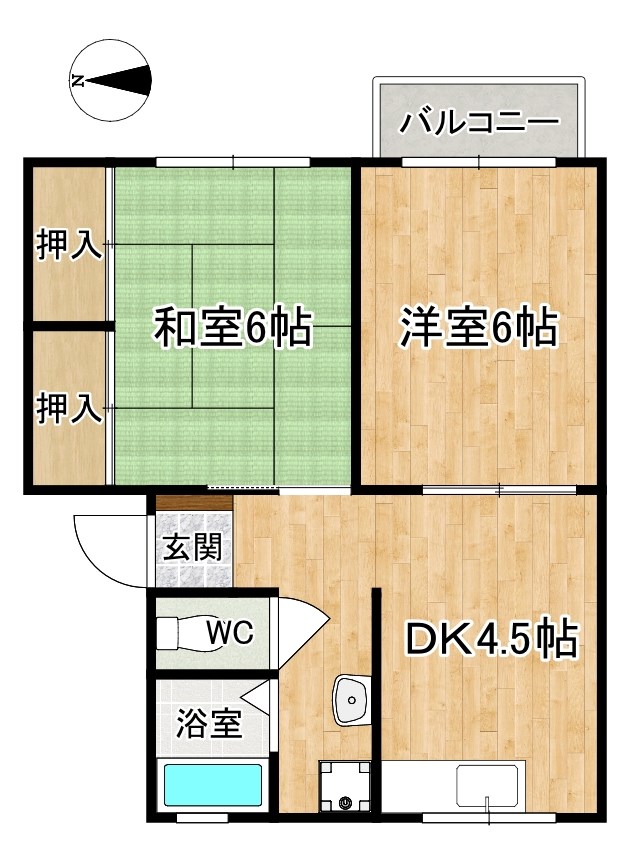 シティハイムプラム 間取り図