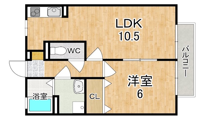 コンフォート・中谷 間取り図