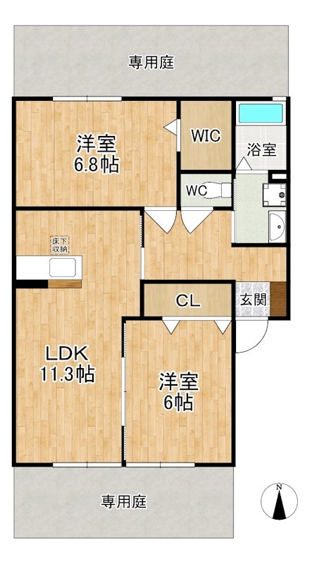 カリーノＡ棟 間取り図