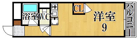 カレント・一条 303号室 間取り