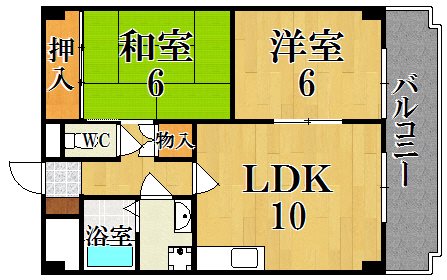 カーサ神殿 202号室 間取り