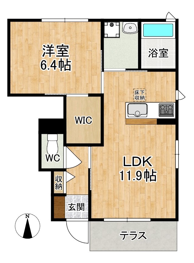 ヴィルヌーブ 間取り図