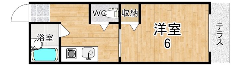 アーネスハイツオオタニ 101号室 間取り