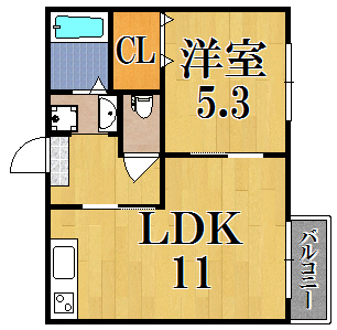 エクセルハイツＡ棟 間取り