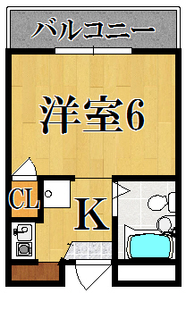 ＧＲＭ二条 101号室 間取り