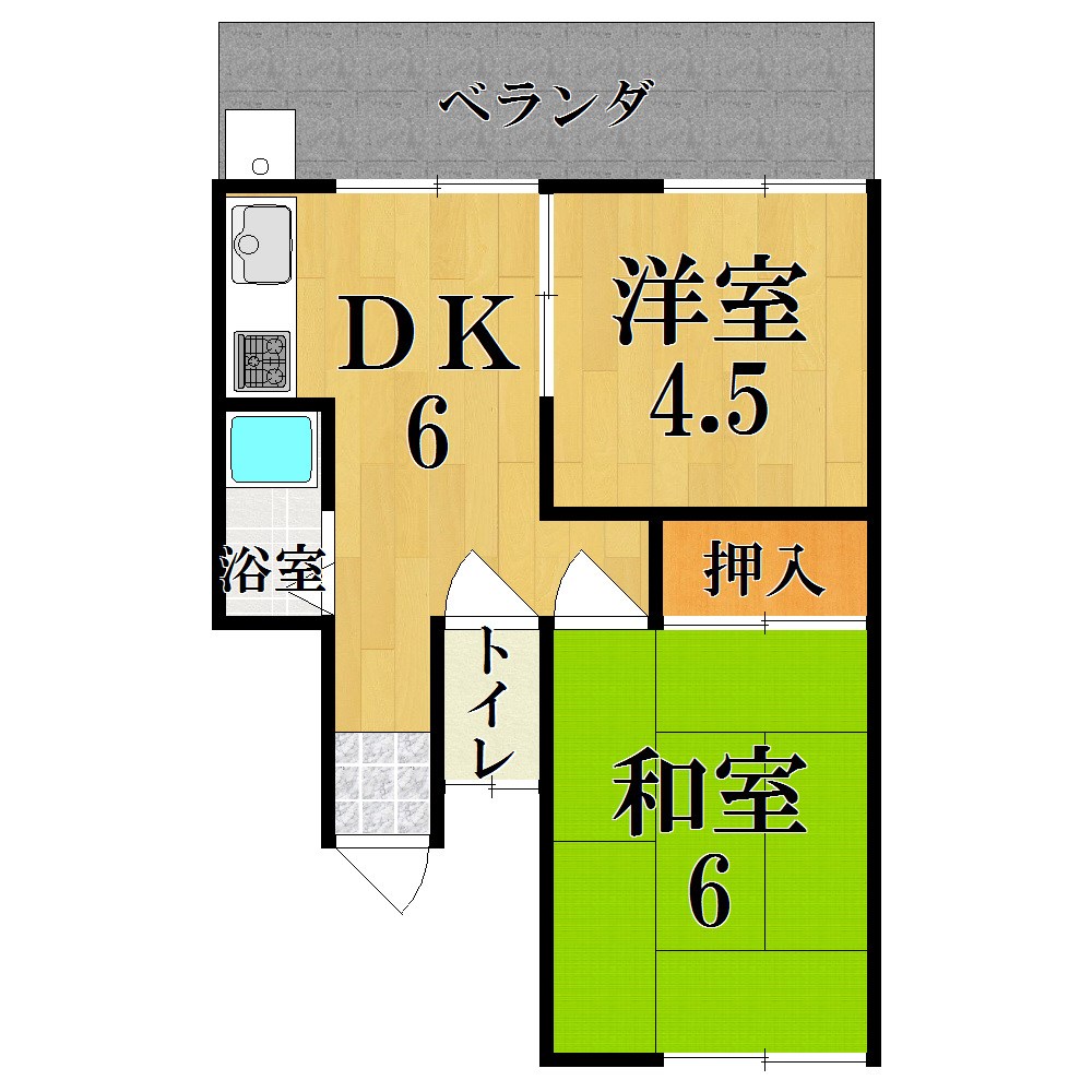 平城山パートⅤ 間取り図