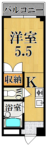 ファミール西大寺 105号室 間取り